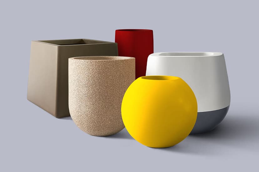 Perfecting a pot cluster using Designer Indoor Plant Pots