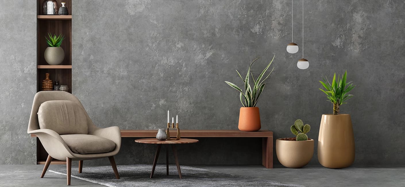 Fiberglass Planters by Bonasila For Living Room Decor