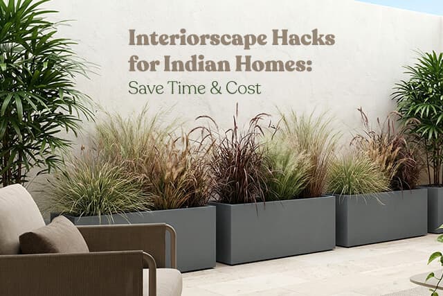 Interiorscape Hacks for Indian Homes: Save Time & Costs