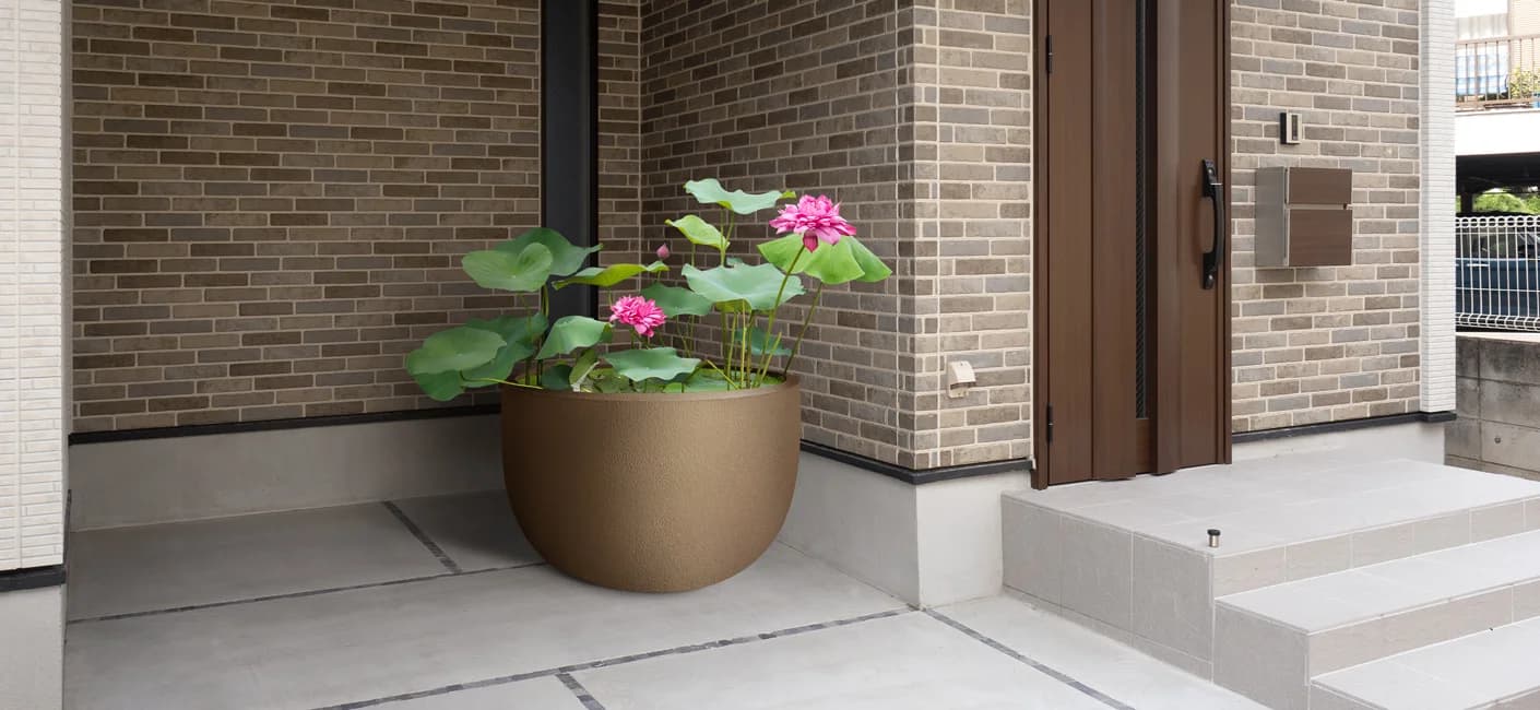 water garden built with the help of pothos, a bowl shaped planter
